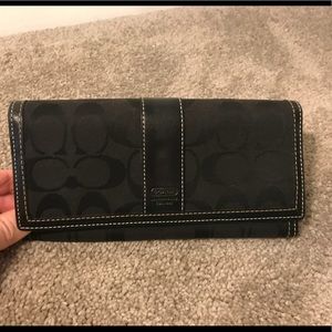 Coach Signature “C” black wallet